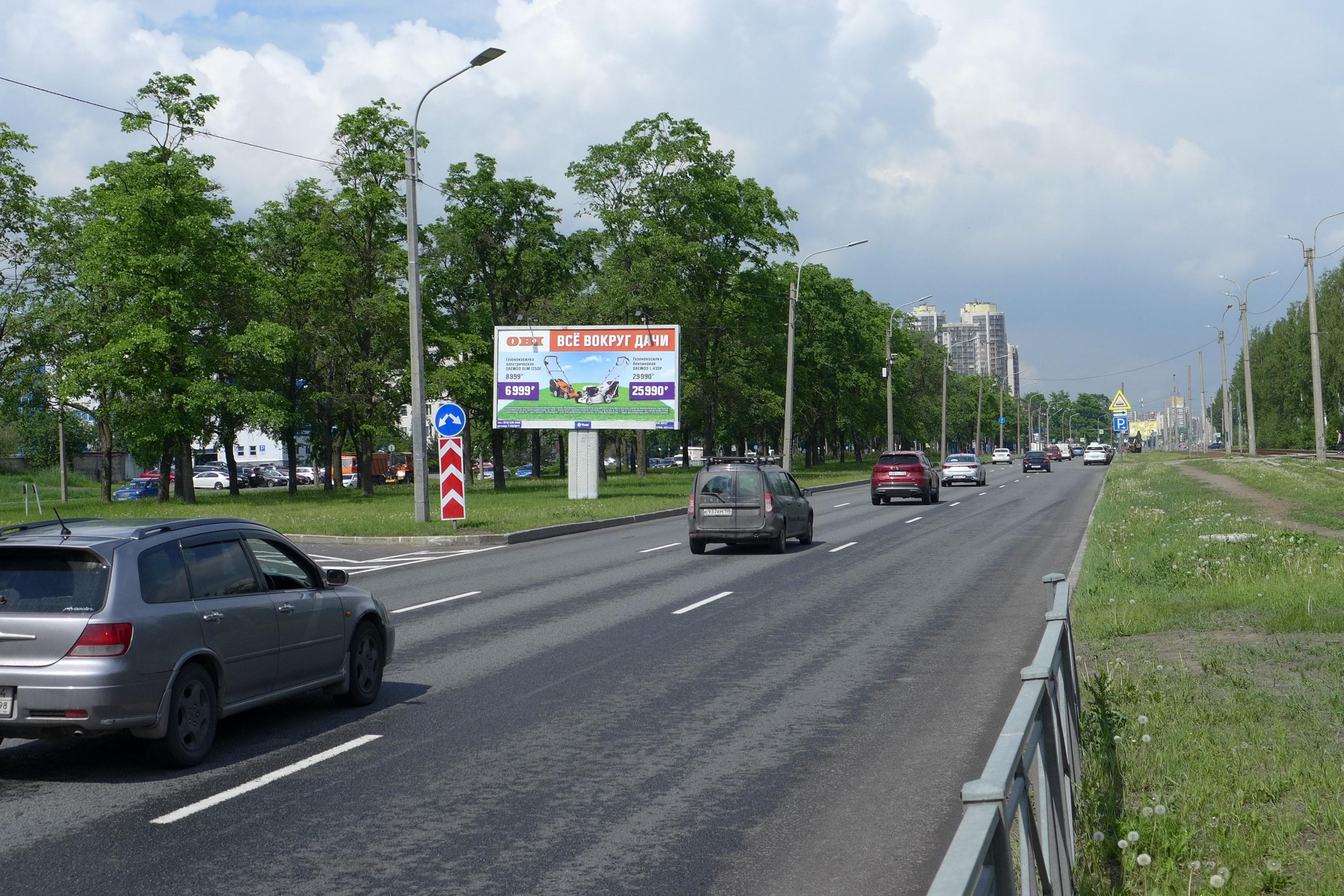 Руставели проспект 51, ЦРП, 105 м до Х с проспектом Луначарского, (а/с "Haval/Geely/Chery Максимум"), сторона А1 Санкт-Петербург. Руставели проспект 51, ЦРП, 105 м до Х с проспектом Луначарского, (а/с "Haval/Geely/Chery Максимум"), сторона А1