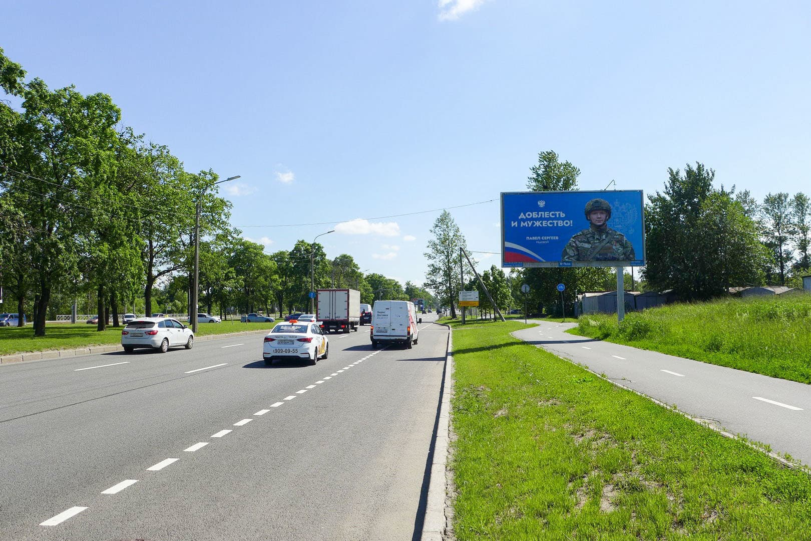 Руставели ул. 51, напротив (в центр), сторона А Санкт-Петербург. Руставели ул. 51, напротив (в центр), сторона А