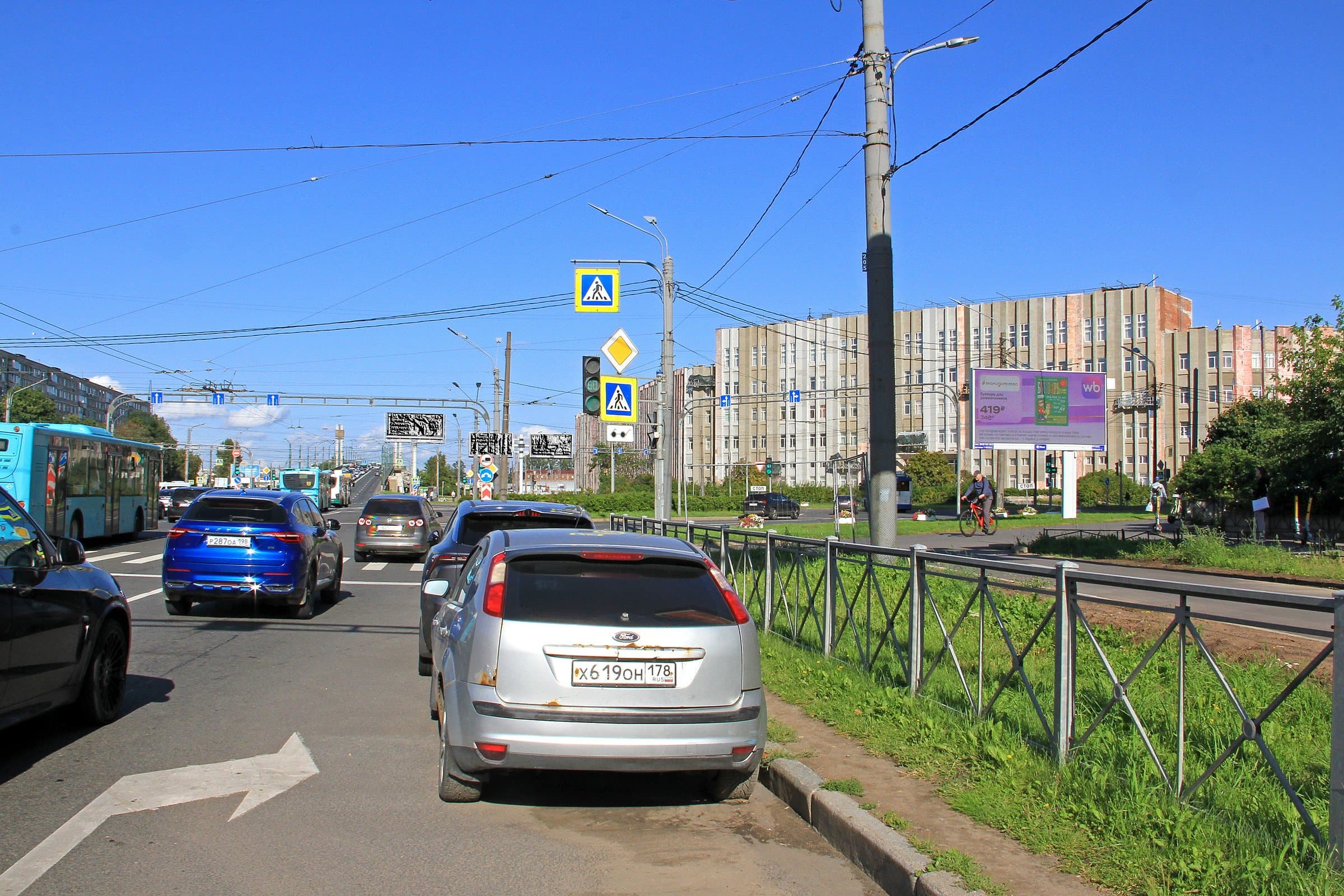Славы проспект 55, Х с Гамбургской площадью, (светофор), сторона А1 Санкт-Петербург. Славы проспект 55, Х с Гамбургской площадью, (светофор), сторона А1