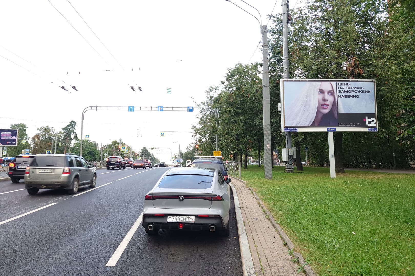 Светлановский проспект 39, до Х с проспектом Тореза, (светофор), сторона А Санкт-Петербург. Светлановский проспект 39, до Х с проспектом Тореза, (светофор), сторона А