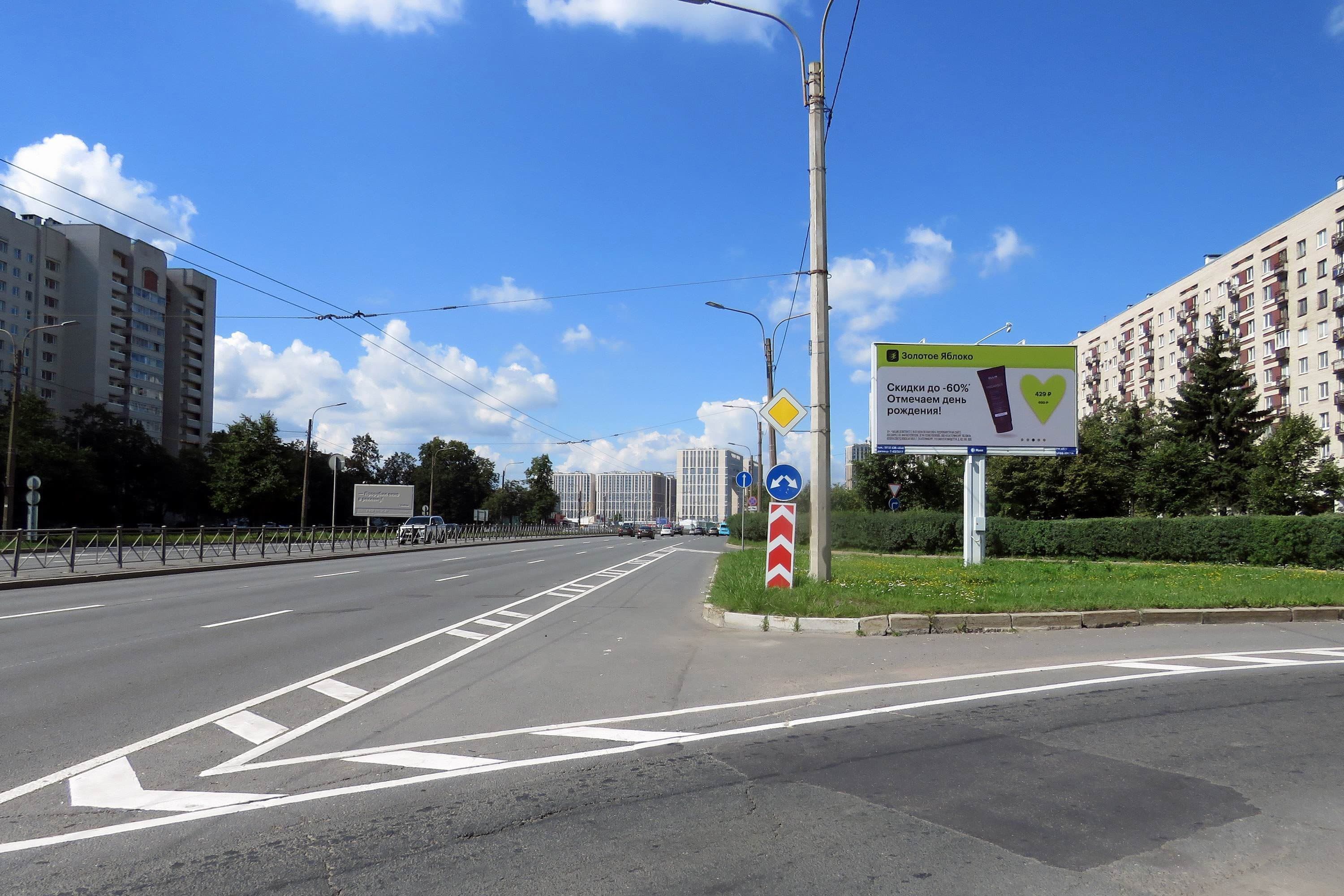 Типанова ул. 38, напротив / Витебский пр. (к Московскому пр.) DIGITAL, сторона А1 Санкт-Петербург. Типанова ул. 38, напротив / Витебский пр. (к Московскому пр.) DIGITAL, сторона А1