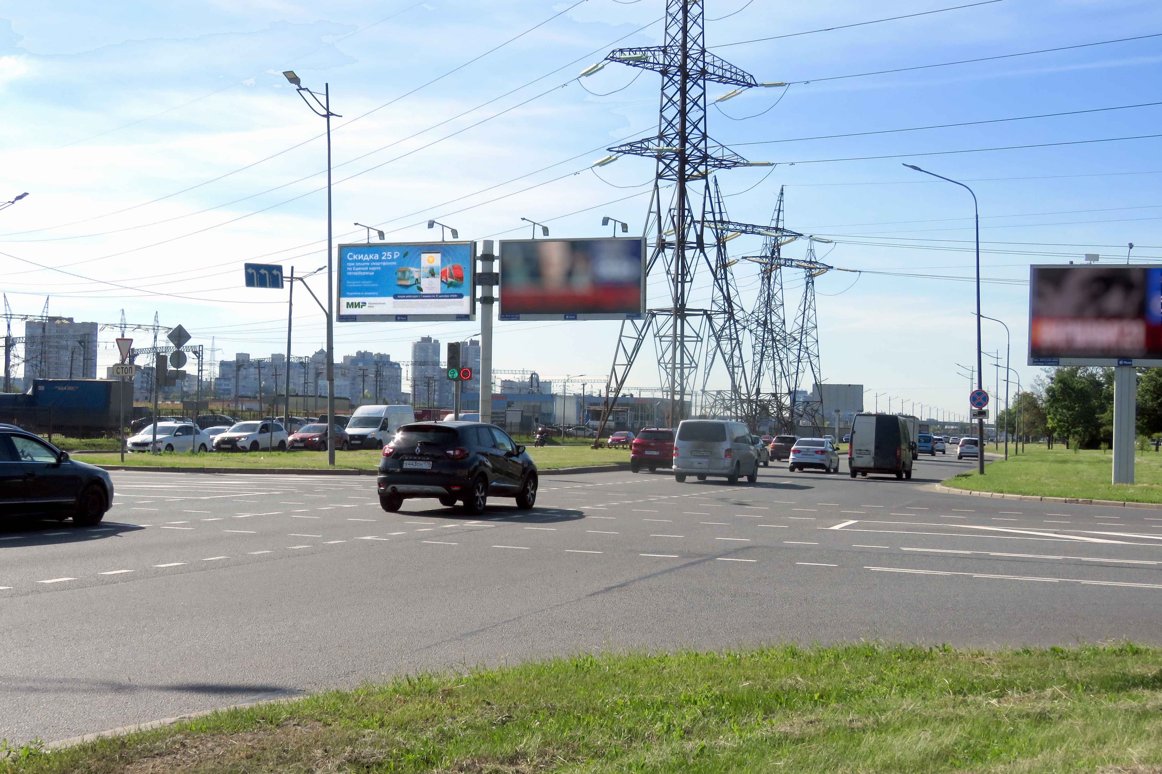 Витебский проспект 65, ЦРП, Х с ул. Орджоникидзе, левый, (светофор), сторона А1 Санкт-Петербург. Витебский проспект 65, ЦРП, Х с ул. Орджоникидзе, левый, (светофор), сторона А1