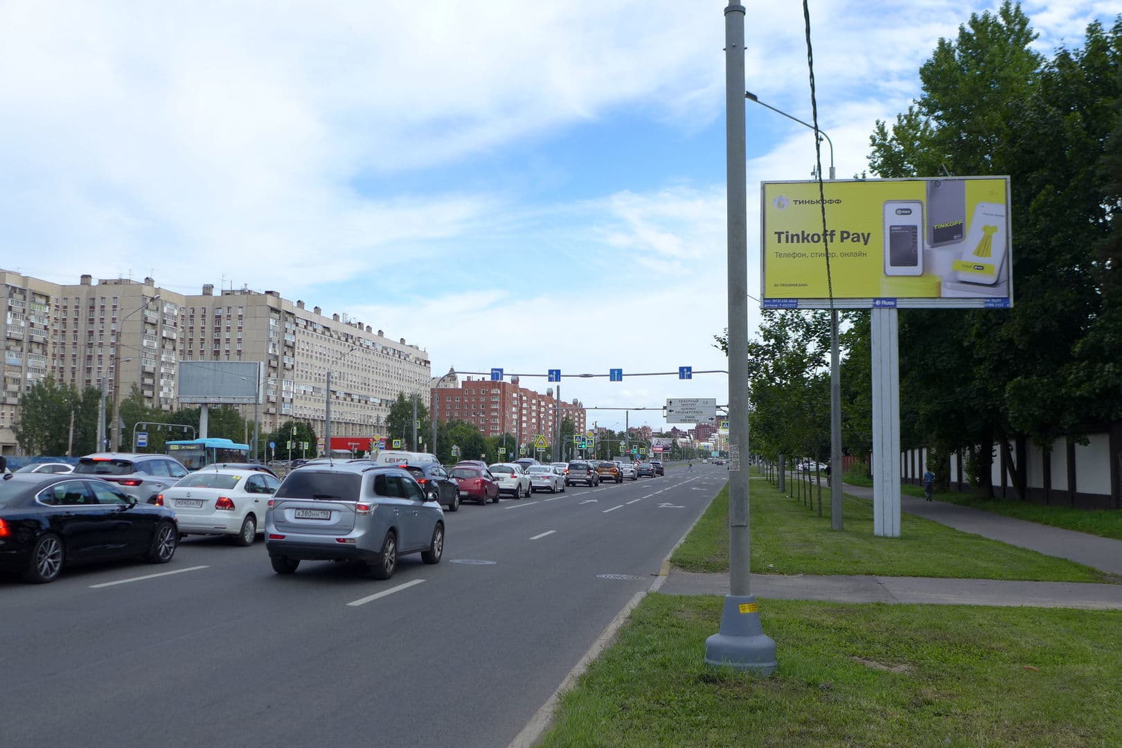 Выборгское ш. 56 / Корякова ул. (в центр), сторона А Санкт-Петербург. Выборгское ш. 56 / Корякова ул. (в центр), сторона А
