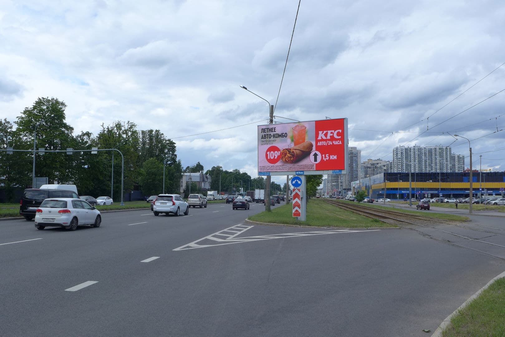 Выборгское шоссе 56 напротив, Х с проспектом Луначарского, сторона А1 Санкт-Петербург. Выборгское шоссе 56 напротив, Х с проспектом Луначарского, сторона А1