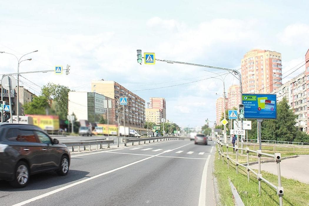 shit 3x6 Реклама 2.7x3.7 по адресу Пролетарский проспект, д. 1-1А (напротив), пересечение с ул. Советская, магазин "Пятерочка", №DCB194A