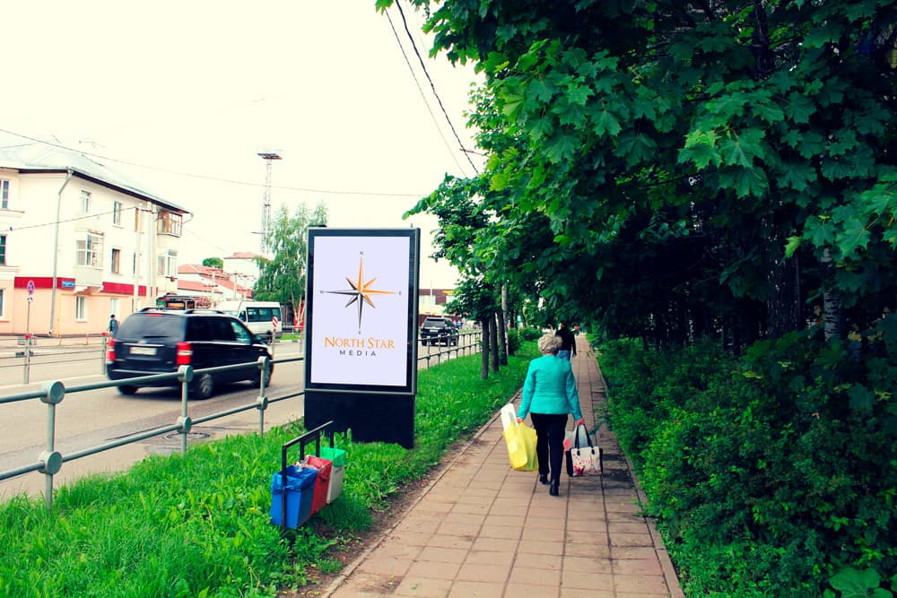 shit 3x6 Реклама 1.2x1.8 по адресу Крестьянская ул., напротив д. 7