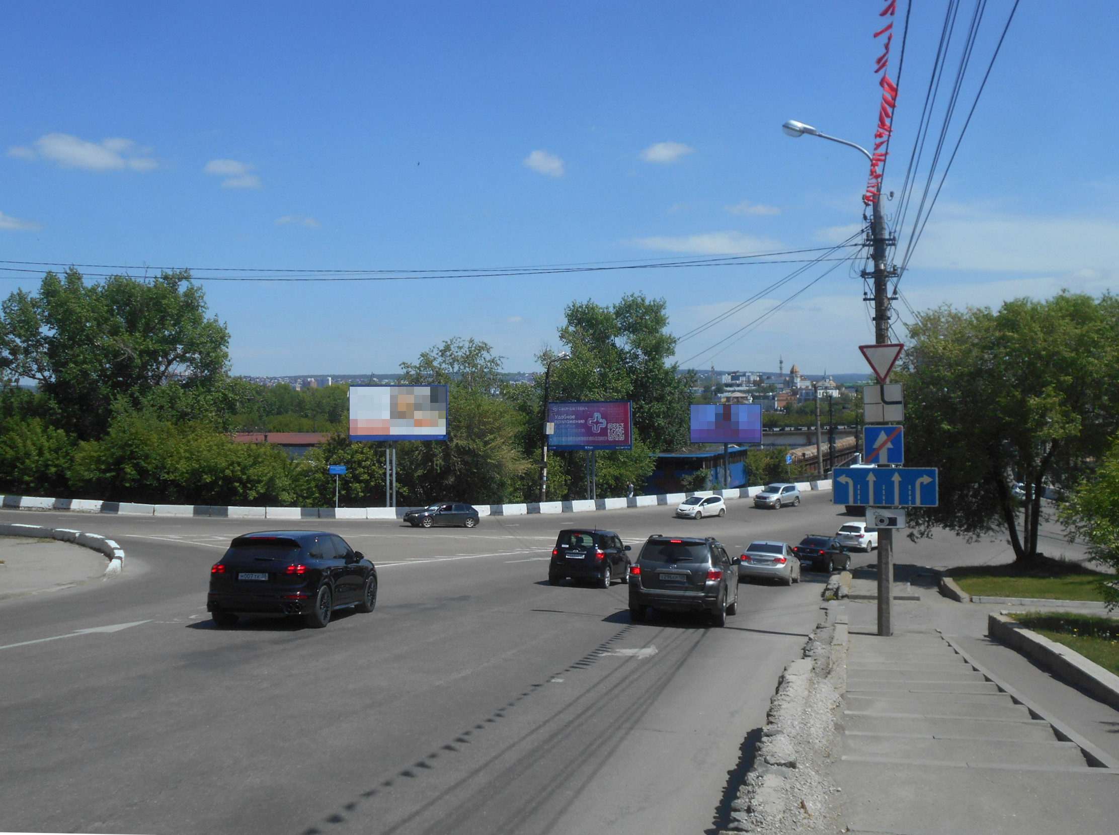 Реклама 3x6 по адресу Маяковского ул. / Джамбула ул. (средний) призма