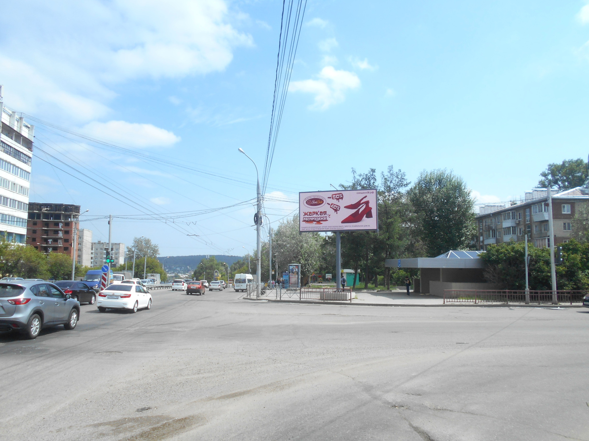 Реклама 3x6 по адресу Рябикова бул.,напротив ТЦ "Ручей (Digital)