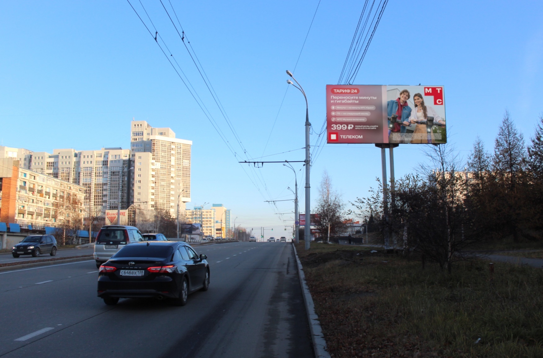 Реклама 3x6 по адресу Жукова пр-т (мк/р-н "Солнечный", въезд)