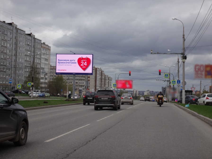 Реклама 3x6 по адресу Ленина ул. Х  Бабушкина ул., црп, (в центр) (Digital) _Запрет на размещение динамичных роликов на экранах