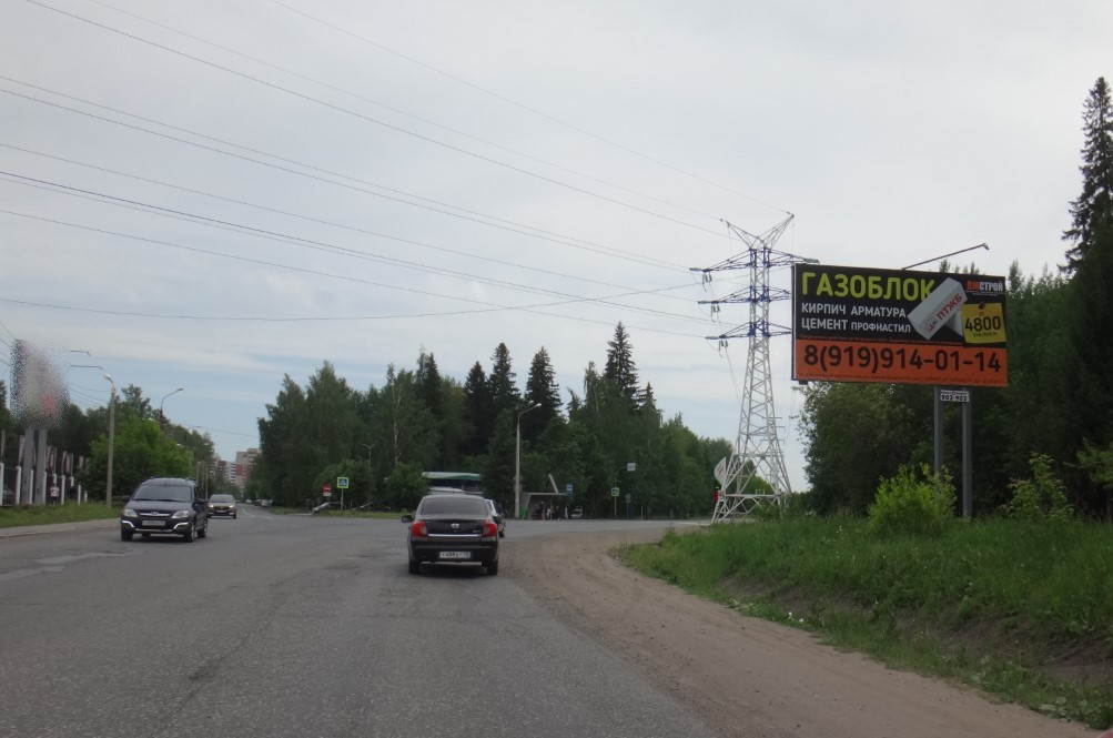 Реклама 3x6 по адресу Песочная ул. Х Якшур- Бодьинский тракт, в город