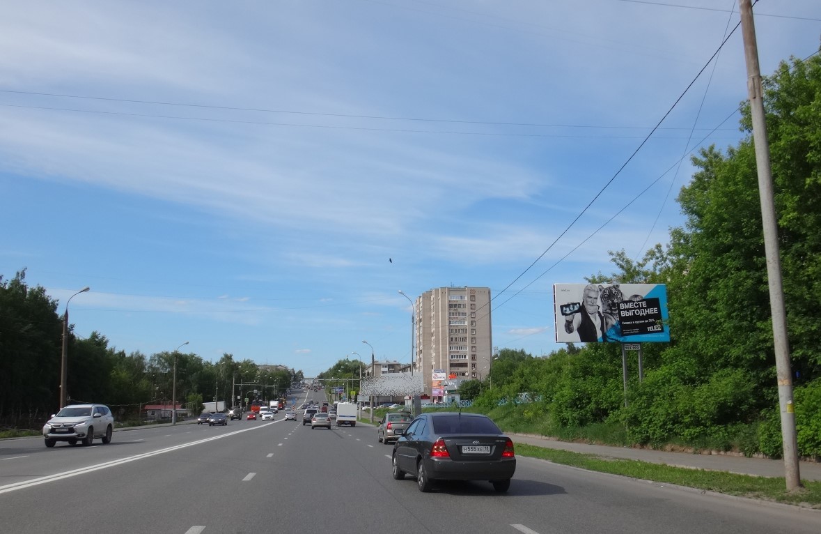 Реклама 3x6 по адресу Удмуртская ул., 208 (м-н "Империя сумок")