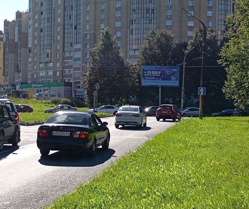 Реклама 3x6 по адресу Ермакова ул., микрорайон Новый город