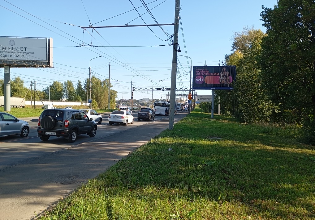 Реклама 3x6 по адресу Магистральная ул (призмавижн). в районе автопешеходного моста