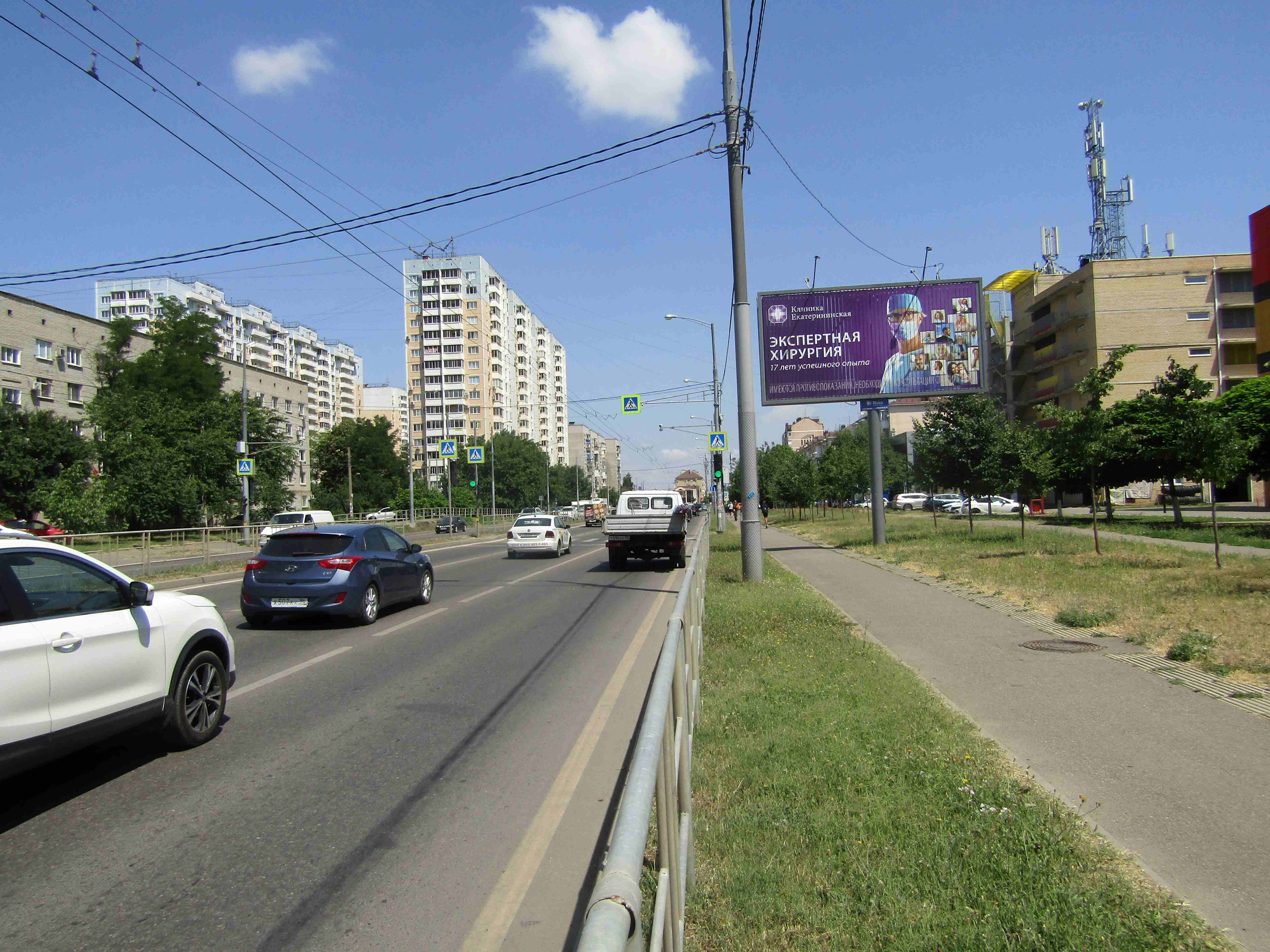 Реклама 3x6 по адресу Восточно-Кругликовская ул. (рядом с 64/2) (призматрон)