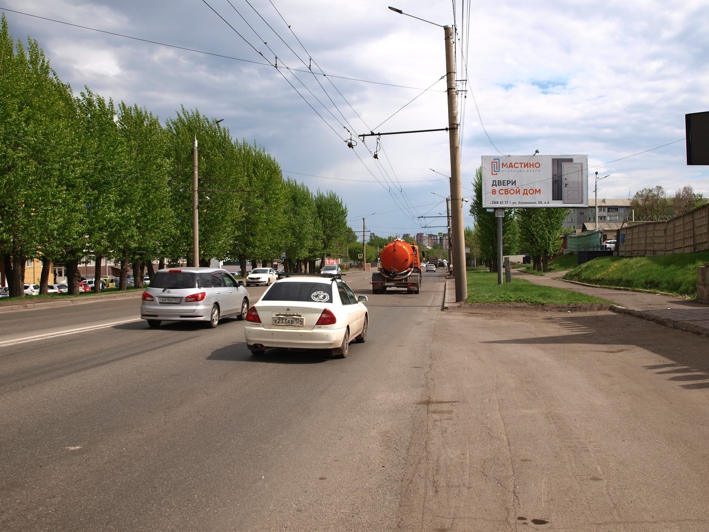Реклама 3x6 по адресу Калинина ул., 75