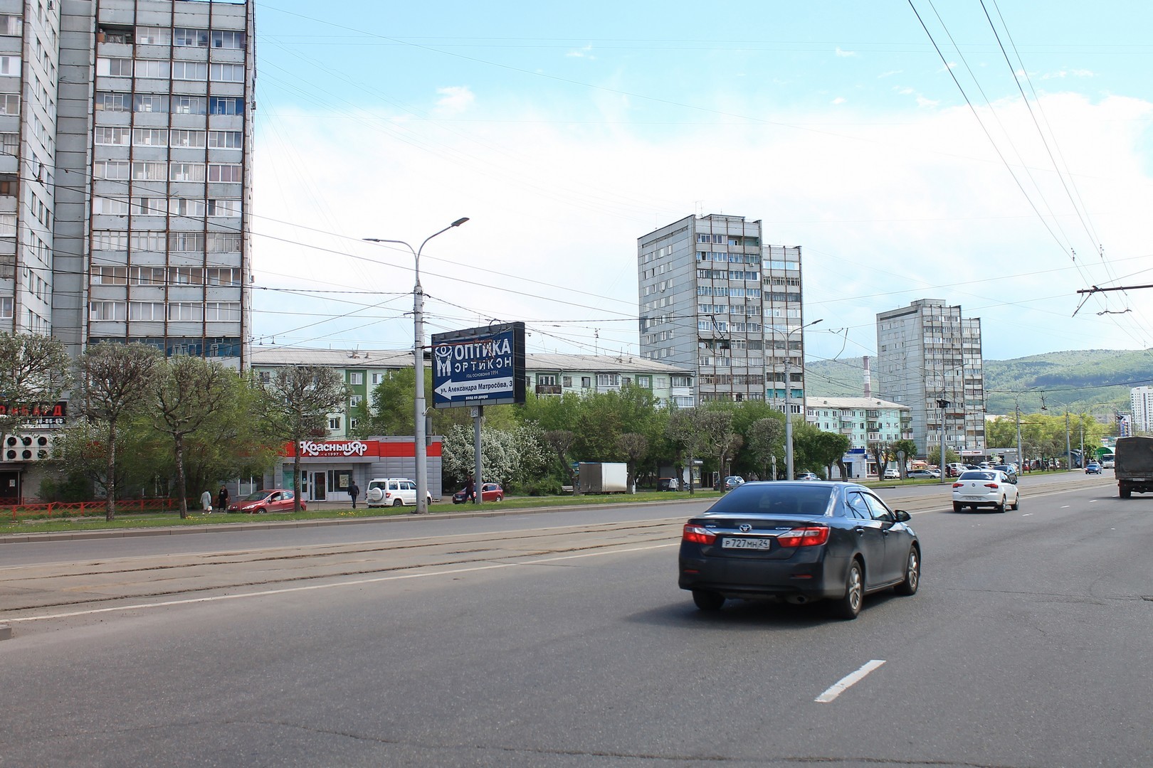 Реклама 3x6 по адресу Матросова ул., д.3