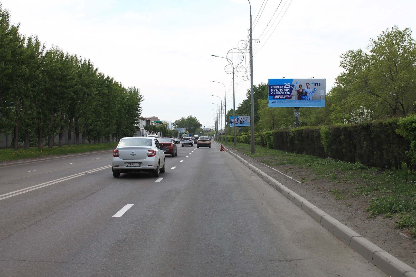 Реклама 3x6 по адресу Свердловская ул.  15 н-в стр. 8 12 м от ю-з фасада здания