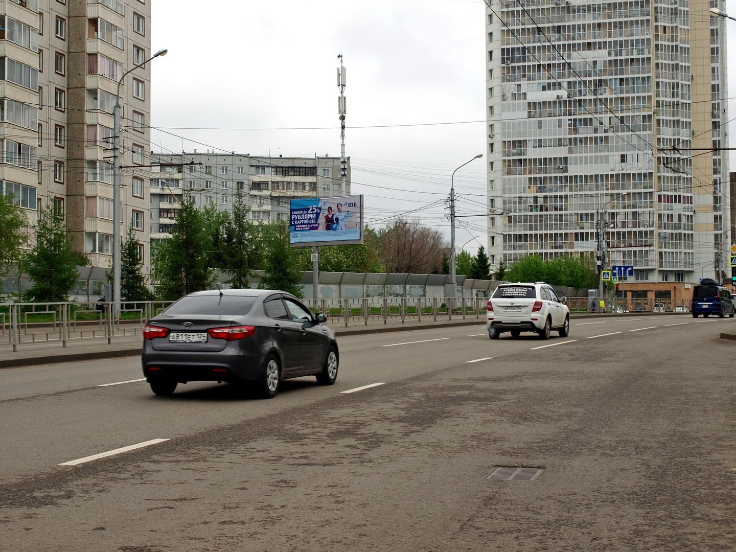 Реклама 3x6 по адресу ул. Воронова, напротив здания по ул. Краснодарской, 39
