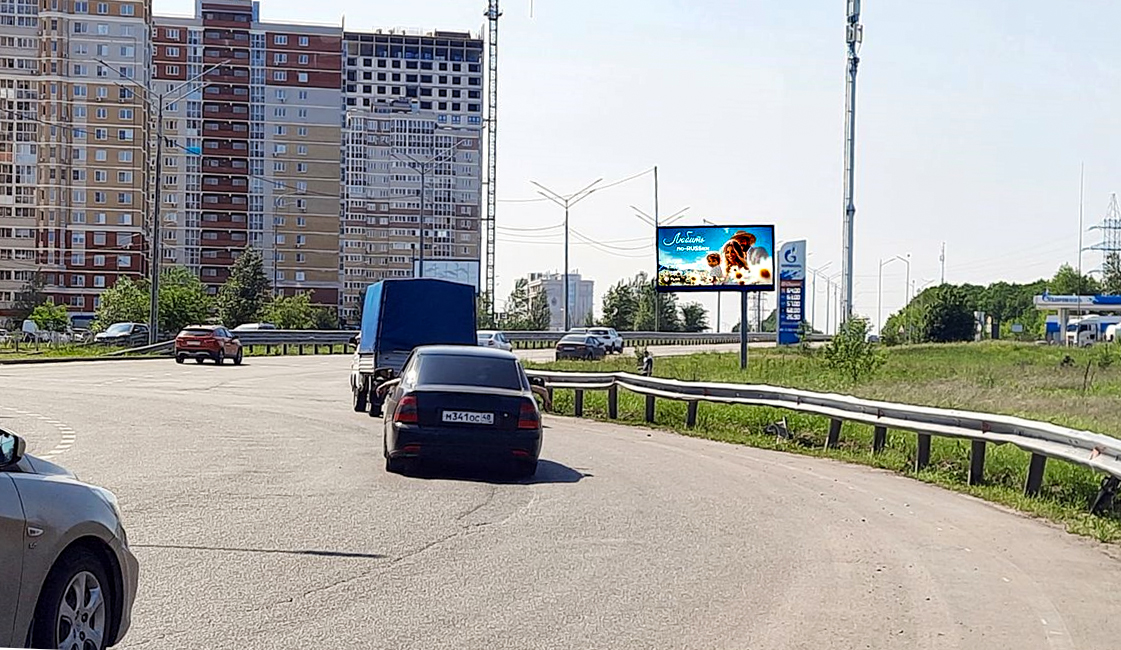 Реклама 3x6 по адресу Елецкое шоссе   1 напротив