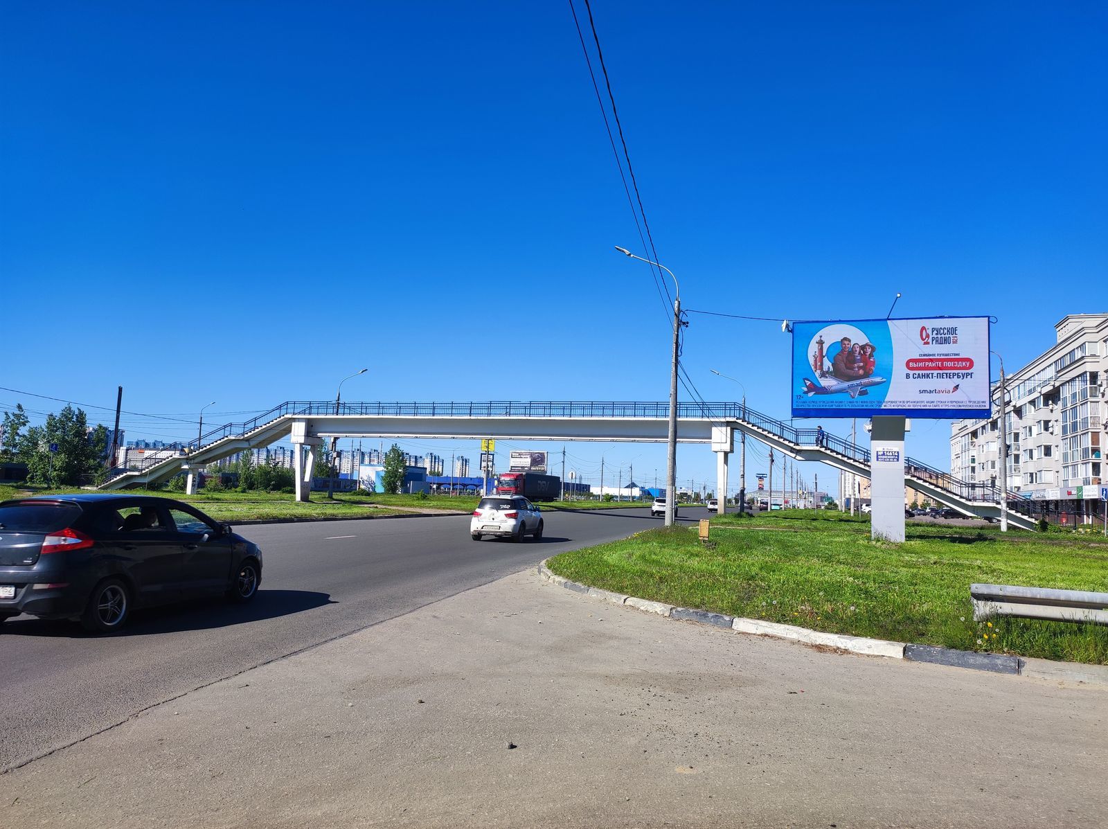 Реклама 3x6 по адресу Бетанкура ул., круговое движение, перед Мурашкинской ул., в сторону МЕТРО (Digital)