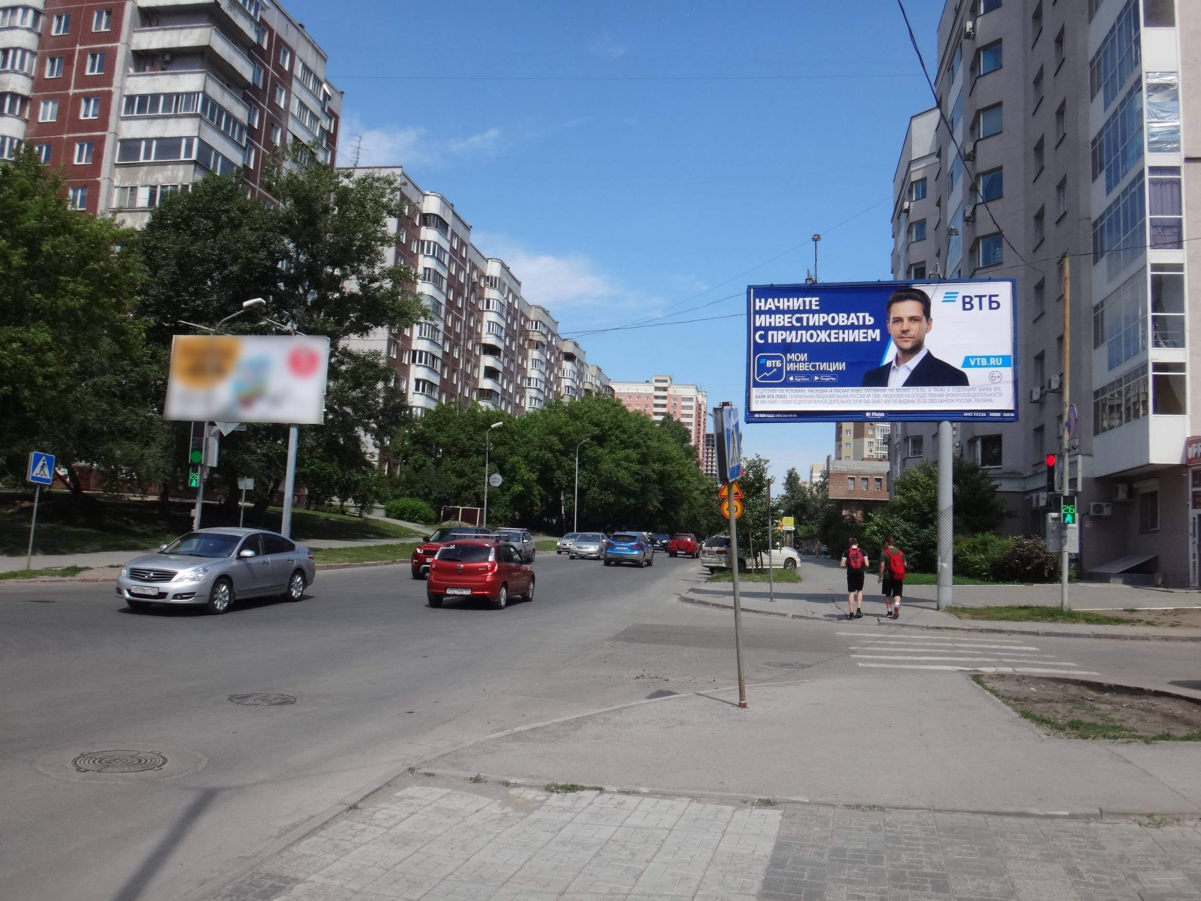Реклама 3x6 по адресу Семьи Шамшиных ул., д.18 / М.Горького ул.