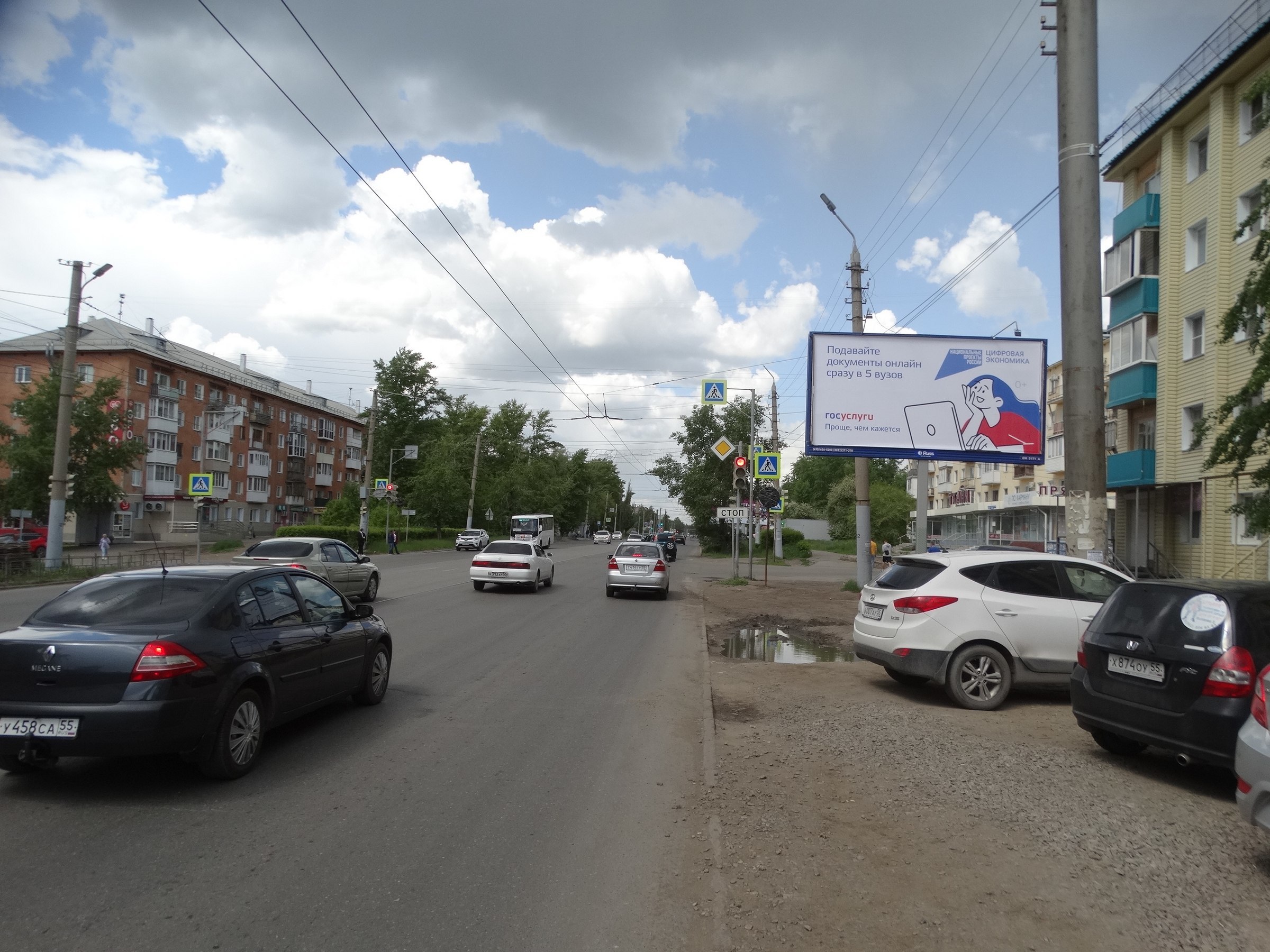 Реклама 3x6 по адресу Нефтезаводская ул., д. 8