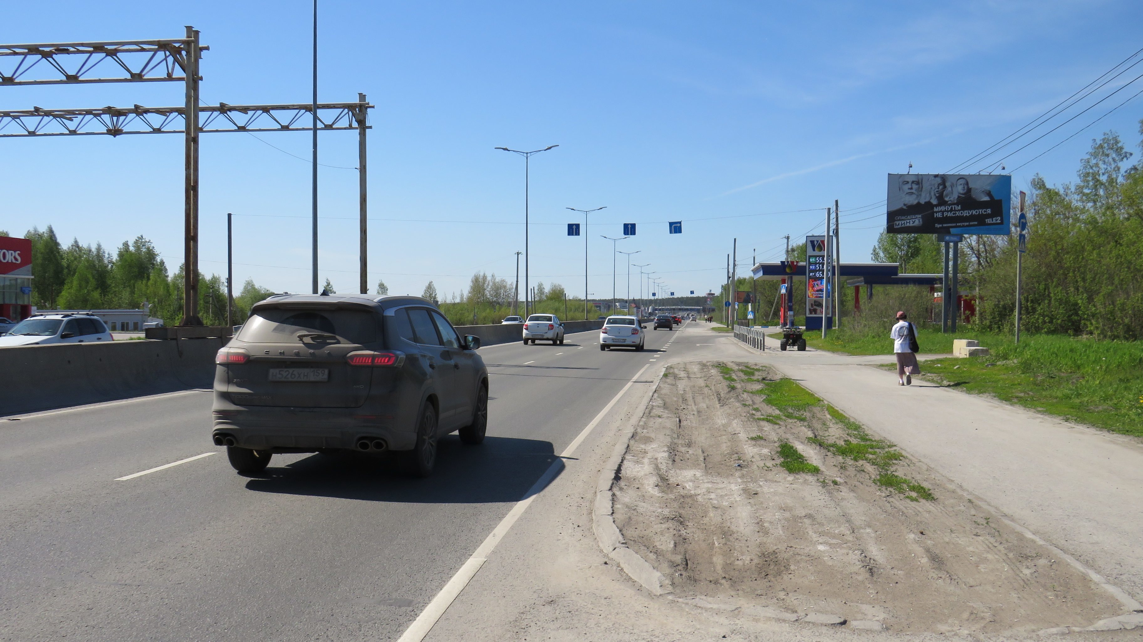 Реклама 3x6 по адресу Спешилова ул. (Камская долина АГЗС)