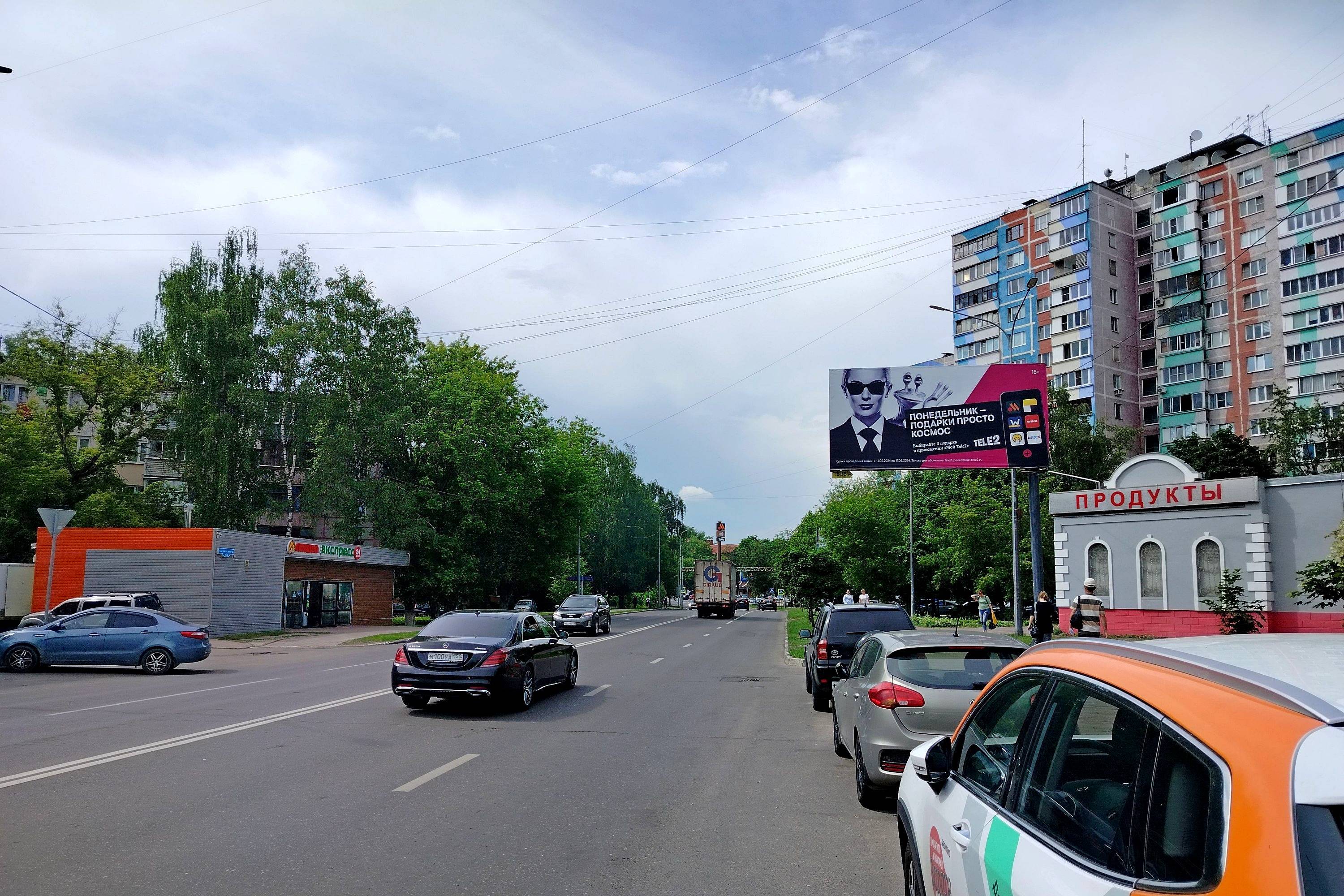 Реклама 3x6 по адресу Раменское, ул. Михалевича, рядом с д. 26 по ул. Гурьева