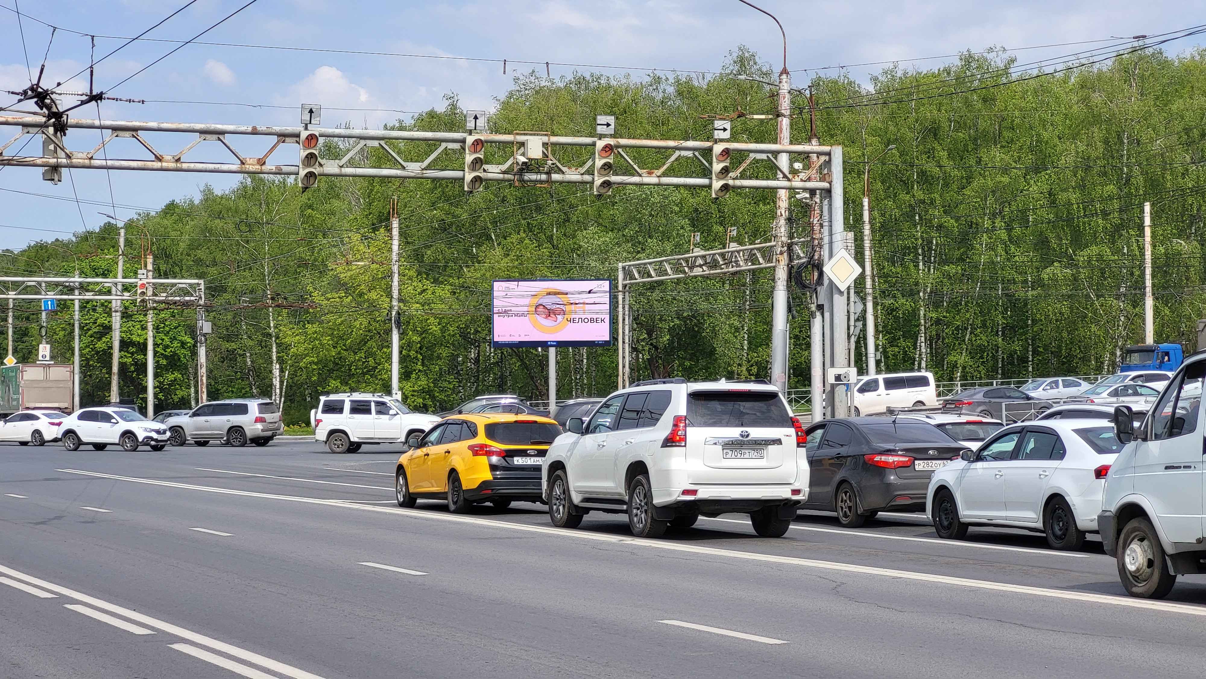 Реклама 3x6 по адресу Московское ш., д. 49 н-в (Приокский мост) (Digital)
