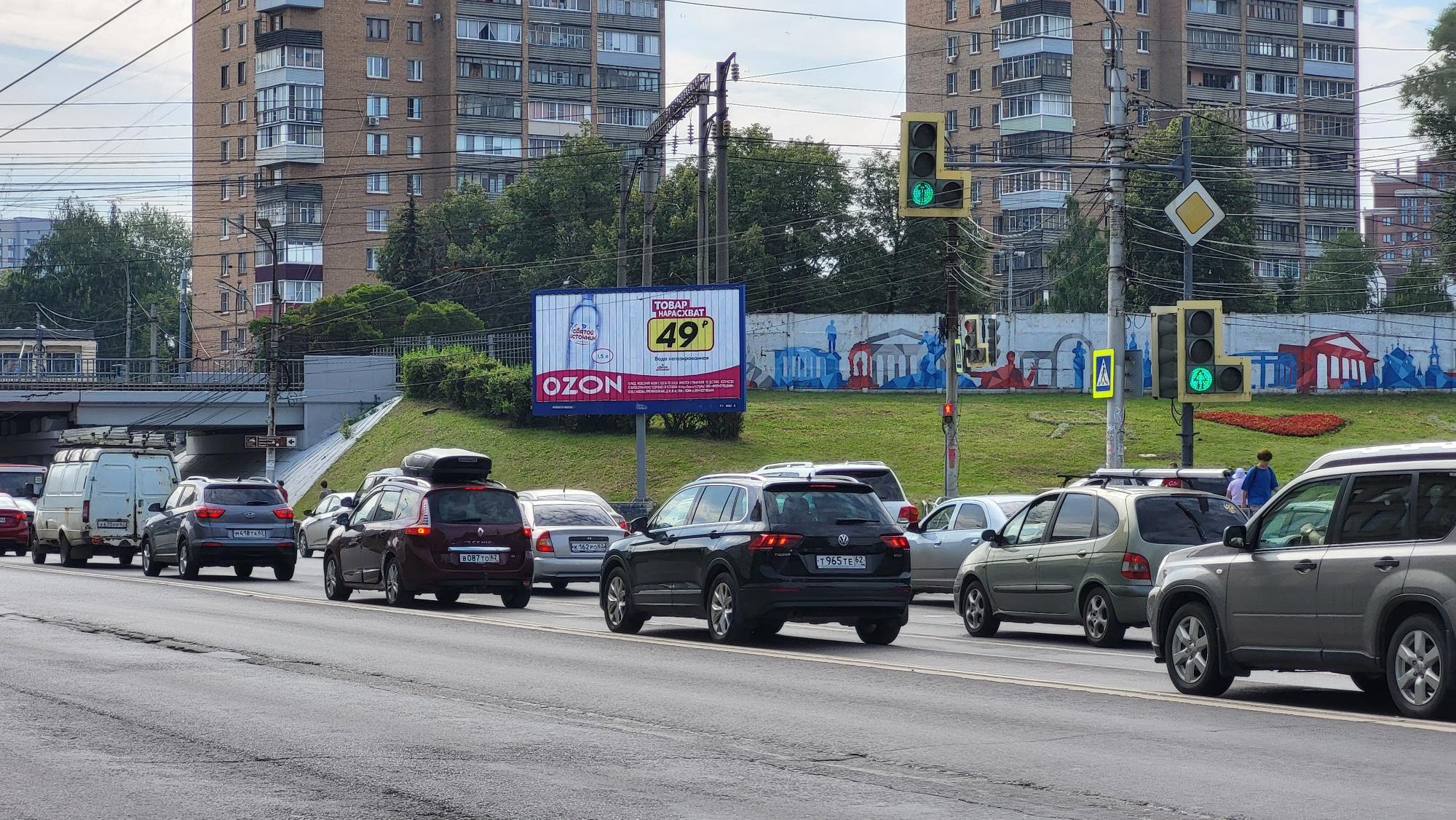 Реклама 3x6 по адресу Московское ш. / Михайловское ш. (ж/д переезд) правый_призма