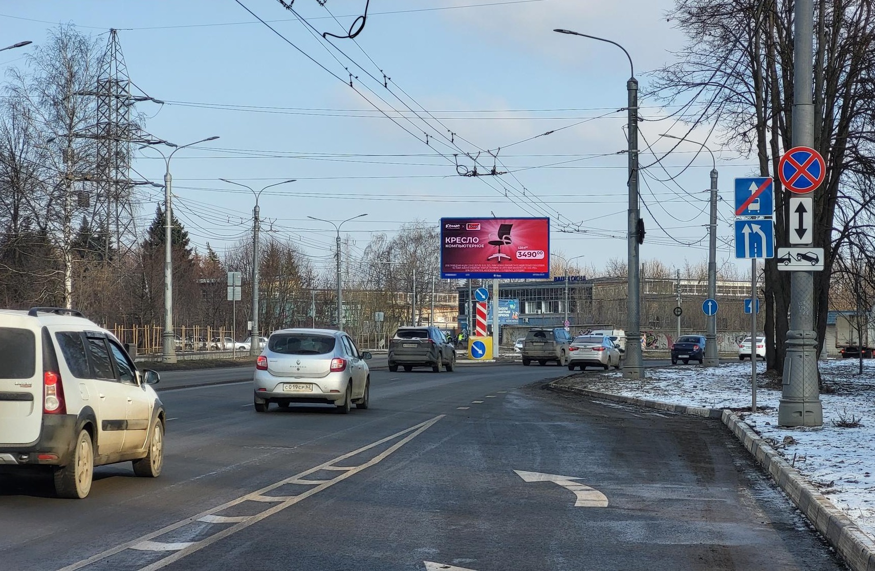 Реклама 3x6 по адресу Шабулина пр-д / Октябрьская ул. 63