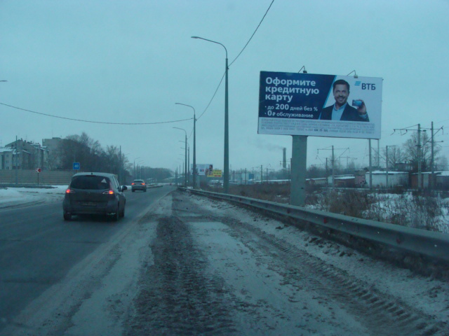 Реклама 3x6 по адресу Белозерское ш. 200 м от путепровода в сторону пр. Победы