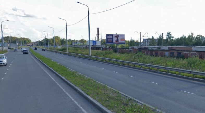 Реклама 3x6 по адресу Белозерское ш. 400 м от путепровода в сторону пр. Победы