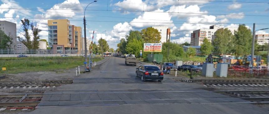 Реклама 3x6 по адресу Победы пр. вблизи ж/д переезда