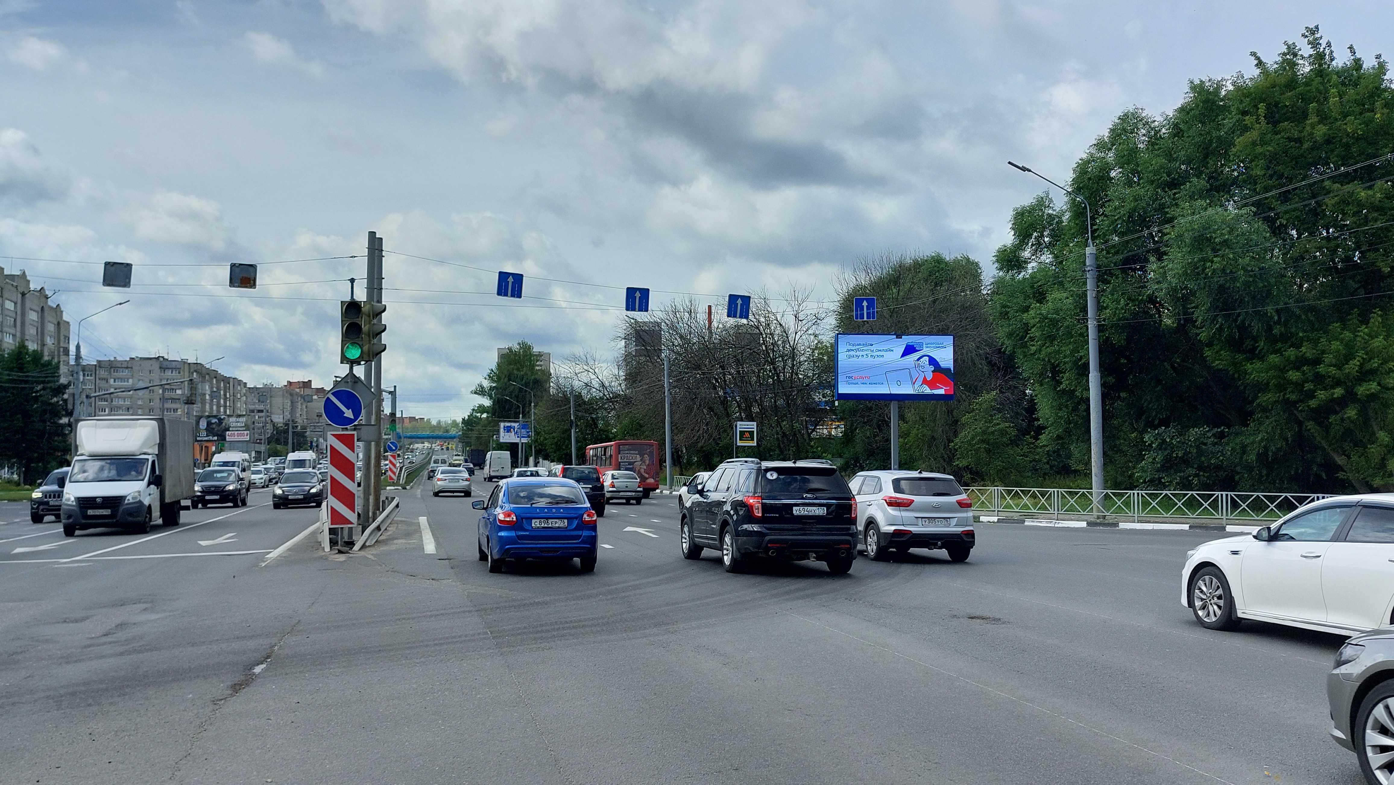 Реклама 3x6 по адресу Московский пр-т  36 м от пересечения с выездом с пл. Подвойского, справа при движении из центра города (Digital)