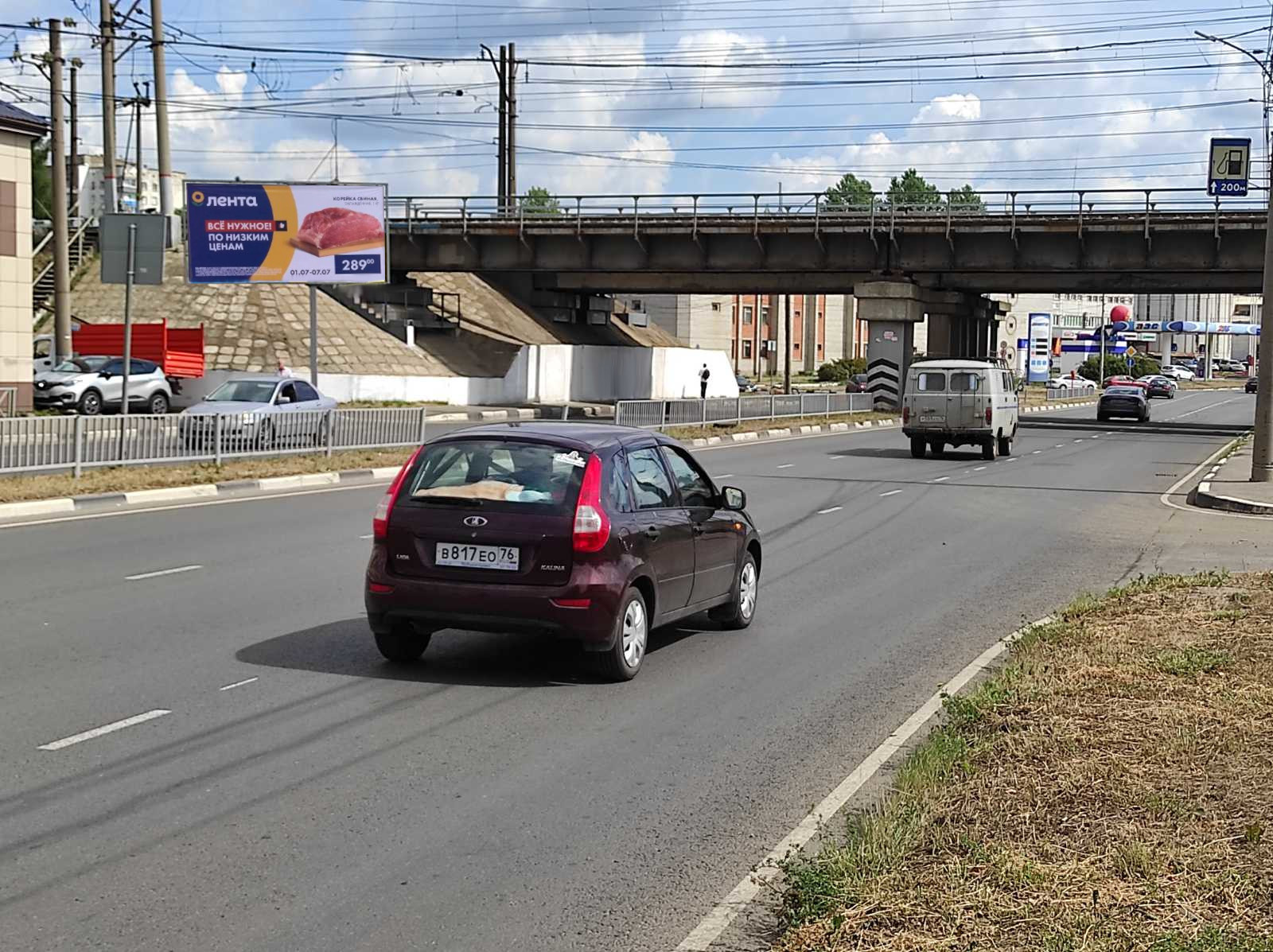 Реклама 3x6 по адресу Мышкинский пр-д/ Слева при движении в центр, перед путепроводом